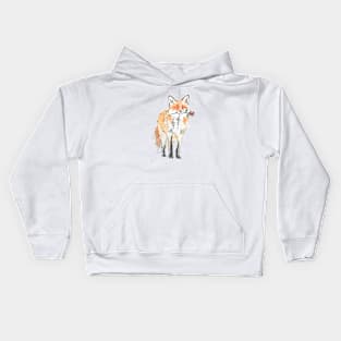 Romantic Fox - Fox - Watercolour Kids Hoodie